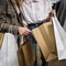Kraft Paper Bags with Handles 10 x 5 x 13 Inch Pack of 25 White Bags with Handles Recyclable Sturdy 150 GSM Kraft Bags Stylish and Classy White Paper Bags with Handles Bulk